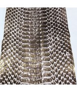 Antique Metallic Brush Genuine Snakeskin Snake Skin Leather Craft Supple... - $22.63+