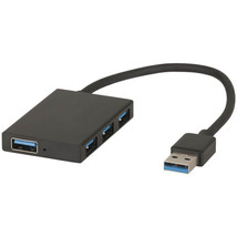  4 Port Mini Hub USB 3.0 (Black) - £37.21 GBP