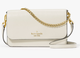 Kate Spade Madison Flap Crossbody Bag White Leather Chain Purse KC586 NWT $299 - £74.93 GBP