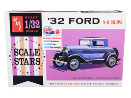 Skill 2 Model Kit 1932 Ford V-8 Coupe &quot;Scale Stars&quot; 1/32 Scale Model by AMT - £32.84 GBP