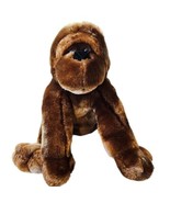 Vintage Brown Gorilla Ape Monkey Plush Stuffed Animal 9.5 Inches Huggable - $28.93