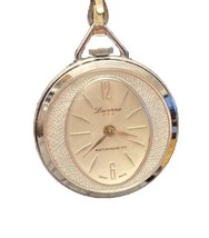 Lucerne Swiss Made 17 Jewel Ladies Pocket Watch Necklace Pendant - $33.63