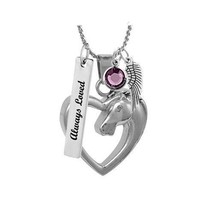 Horse In My Heart Ash Pendant Urn - Love Charms™ Option - $29.95