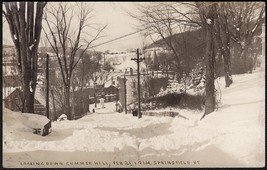 Springfield, VT RPPC Feb. 11, 1914 - View from Summer Hill After Snowstorm - £23.50 GBP