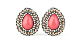 Paparazzi Beaded Blast Pink Earrings - New - £3.53 GBP