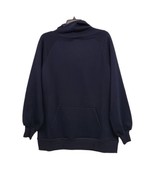 Zanana Sweatshirt Womens Medium Navy Blue Side Drawstring Hoodie Oversized  - £11.61 GBP