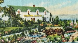 c1930 Hollandia Gardens South Vienna Ohio Linen Advertising Postcard Nur... - $17.33