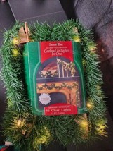 Vintage Santa&#39;s Best Green Garland &amp; Lights in One 50 Multi Bulb 12ft Cord NOS - £30.80 GBP
