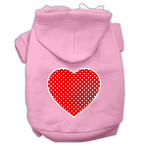 Red Swiss Dot Screen Printed Pet Hoodie for French Bulldog, Yorkie, All Breeds - £27.51 GBP+