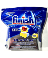 Finish Powerball 64 Tabs Lemon Sparkle Quantum Automatic Dishwasher Dete... - $58.98 CAD