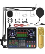 Portable Dj20 Mixer Sound Card With 48V Microphone For Studio Live Sound... - £138.24 GBP