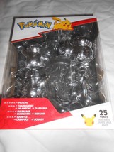 NEW Pokemon 25th Anniversary Edition Silver Figurine Action Figure 4-Pack ages 4 - £11.68 GBP
