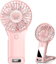 Mini Handheld Fan,4 Speed Adjustable Portable Battery Operated - £11.74 GBP