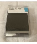 New Business Card Holder Black Faux Leather  - $127.10 MXN