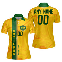 Australia Matildas Custom Name National Women&#39;s Football Team Polo Shirt   - $48.99+