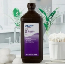 EQUATE 3% Hydrogen Peroxide Topical Solution, 32 fl oz - £12.70 GBP