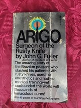 Arigo Surgeon of Rusty Knife Paperback Book John G Fuller 1975 Pocket Books - £5.30 GBP
