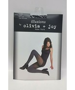1x Olivia + Joy New York Women Pantyhose All in One/over the knee Black ... - $13.85