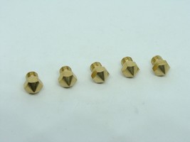 1.0mm - 5 Pcs Pack Lot MK10 Nozzle Solid Brass M7 Thread Extruder Hotend Hot End - £8.07 GBP