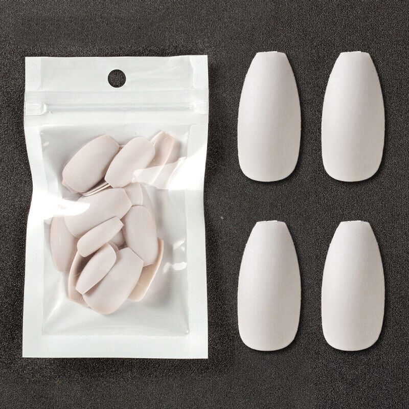 Primary image for 24PCS White Cover Wearing False Nail Tips Ballet Removable