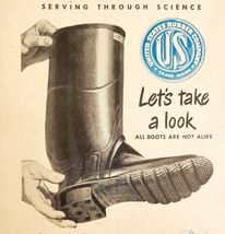 1947 US Rubber Company Buckle Arctics Boots Advertisement Footwear DWNN22 - $28.01 CAD