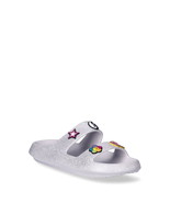 Joe Boxer Women&#39;s Double Band Emoji Slide Sandals Size 9 Color Glitter - $415.70 MXN