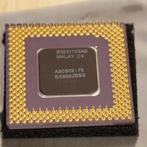 Intel Pentium A80502-75 75MHz SX969 CPU Processor Tested &amp; Working 03 - £14.69 GBP