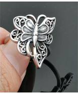 Trendy Retro Silver Color Butterfly Fashion Ring - £3.12 GBP