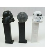 Vintage Lot of 3 Star Wars Pez Dispensers Darth Vader, Death Star, Storm... - £9.91 GBP