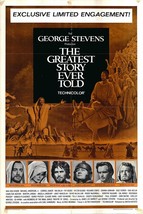 The Greatest Story Ever Told Original 1965 Vintage One Sheet Poster - £382.41 GBP