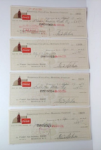 1944 Coca Cola Reidsville NC Bottling Co Check set Payroll - £19.69 GBP