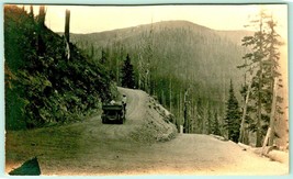 RPPC Hairpin Turn Bitterroot Mountains Montana MT UNP DB Postcard Trimmed H7 - £11.87 GBP