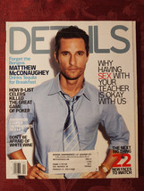DETAILS magazine April 2005 Matthew McConaughey Fashion Ties Next Big Stars - £7.64 GBP