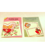 Valentines Day Dover Bunny Rabbit Postcards and Address Gift Label Stick... - £11.15 GBP