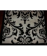 Damask Table Square Black White Bridal Traditions 24&quot; - £7.50 GBP