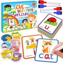 CVC Word Games Writing Spelling Flash Cards for Kindergarten, CVC Sight Word Car - £15.76 GBP