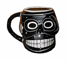 Day of the Dead DOD Sugar Skull Hand Painted Figural Handled Coffee Mug ... - £14.52 GBP