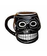 Day of the Dead DOD Sugar Skull Hand Painted Figural Handled Coffee Mug ... - £14.55 GBP