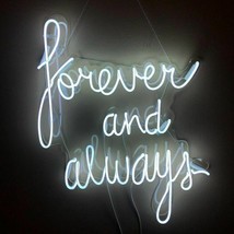 New Forever And Always Neon Sign Wedding Artwork Acrylic Light Gift 20&quot;x16&quot; - $248.99