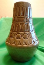 Vintage pottery West Germany W-Germany JASBA 184/16 Brown VASE pot ornament - £19.79 GBP