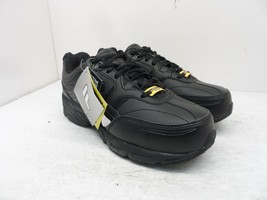 FILA Boy's Workshift Slip-Resistant Athletic Work Shoe Black Leather Size 6.5 4E - $42.74