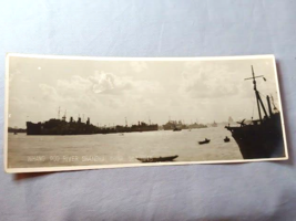 Shanghai China Whang Poo River Panoramic Photo 1945 WWII US Navy China S... - $28.66