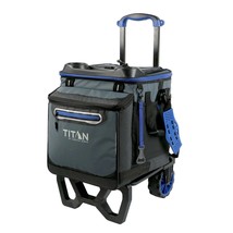 Cooler With Wheels Soft Sided Small Rolling Portable 60 Can Beverage Beer ~New~ - £57.51 GBP