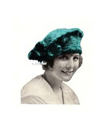 1919 Tam Hat Beret Cap from Edwarian Era - Knit pattern (PDF 1919) - £2.94 GBP
