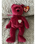 RETIRED Ty Beanie Baby VALENTINA Bear ERRORS With Tags RARE - £137.61 GBP