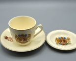 Tunstall Grenville Ware 1953 Coronation Set Cup Plate Saucer Queen Eliza... - $43.35