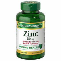 Nature&#39;s Bounty Zinc 50 mg, 400 Caplets - £15.32 GBP