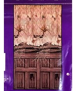 Wall Decor Scary Spider Scene Halloween Door Cover Creepy Mural Prop or ... - $6.92