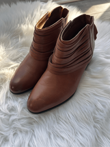 Clark’s brown booties size 6.5 comfy real leather boots soft insoles 1.5... - $54.45