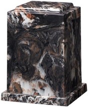 Large 225 Cubic Inch Windsor Elite Mission Black Cultured Marble Cremation Urn - $239.99